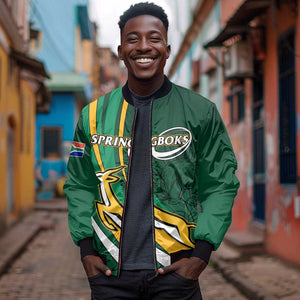 Personalized South Africa Rugby Bomber Jacket - Springboks Go Champions, World Cup