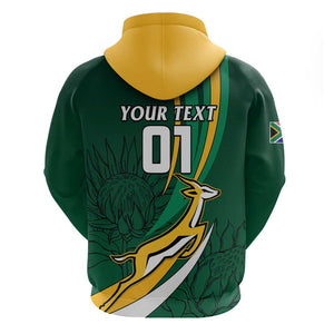 Personalized South Africa Rugby Hoodie - Springboks Go Champions, World Cup