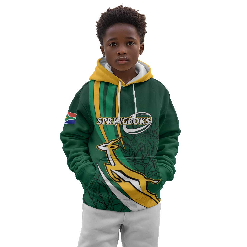 Personalized South Africa Rugby Kid Hoodie - Springboks Go Champions, World Cup