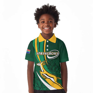 Personalized South Africa Rugby Kid Polo Shirt - Springboks Go Champions, World Cup