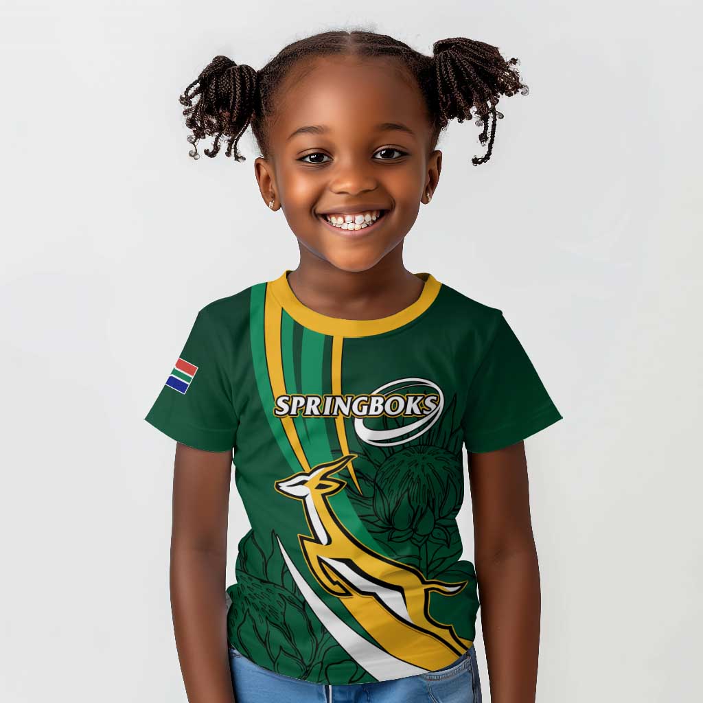 Personalized South Africa Rugby Kid T shirt - Springboks Go Champions, World Cup