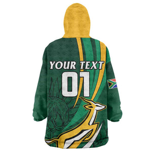 Personalized South Africa Rugby KId Wearable Blanket Hoodie - Springboks Go Champions, World Cup