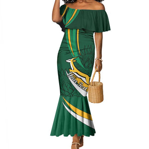 Personalized South Africa Rugby Mermaid Dress - Springboks Go Champions, World Cup