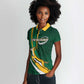 Personalized South Africa Rugby Women Polo Shirt - Springboks Go Champions, World Cup