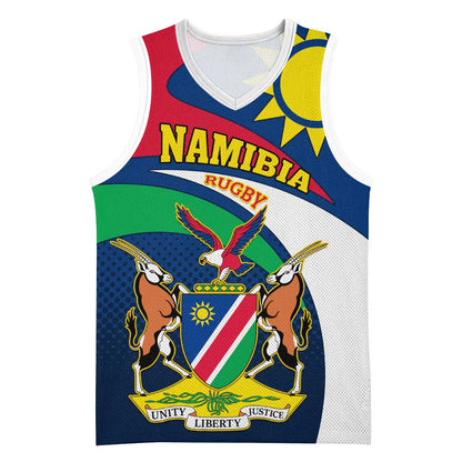 Namibia Rugby Basketball Jersey - Welwitschias Go World Cup LT01