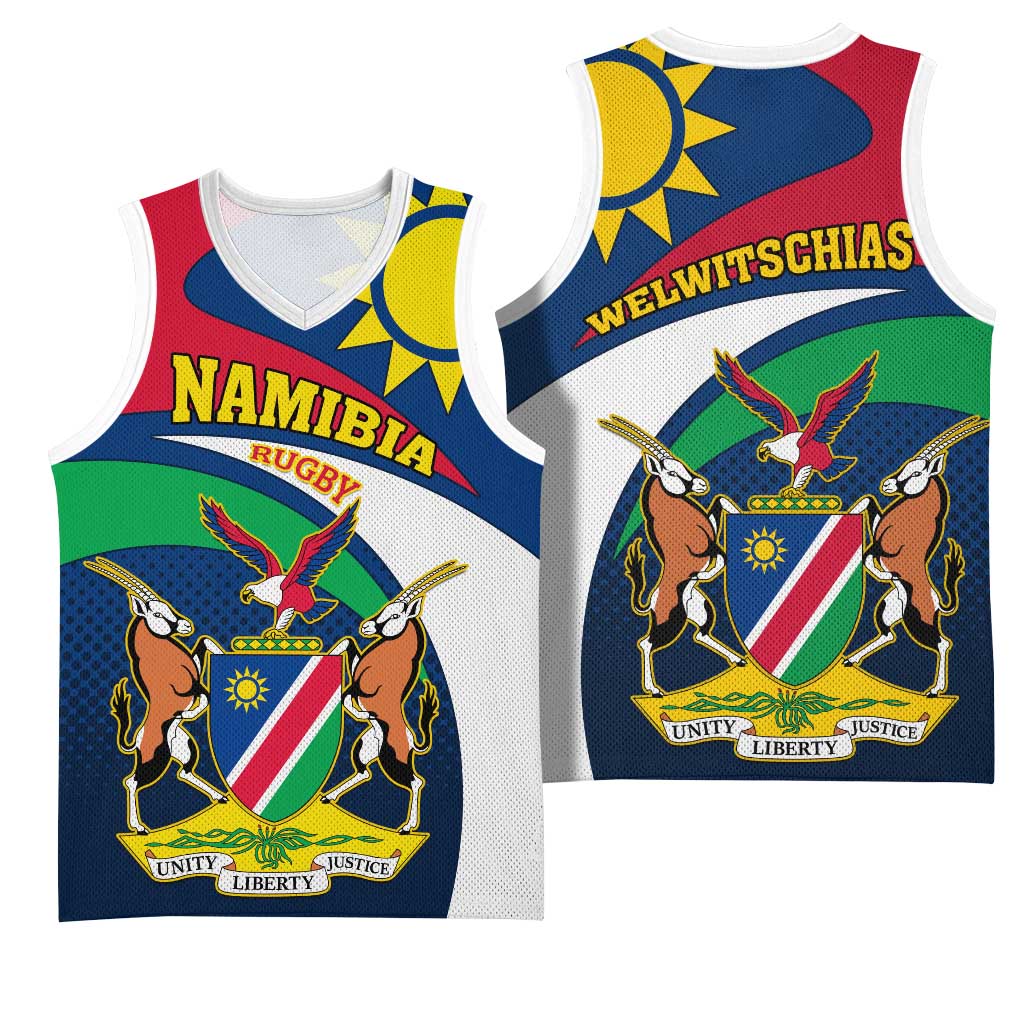 Namibia Rugby Basketball Jersey - Welwitschias Go World Cup LT01