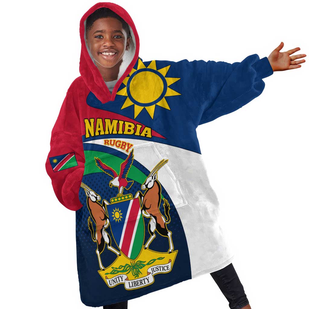 Namibia Rugby KId Wearable Blanket Hoodie - Welwitschias Go World Cup