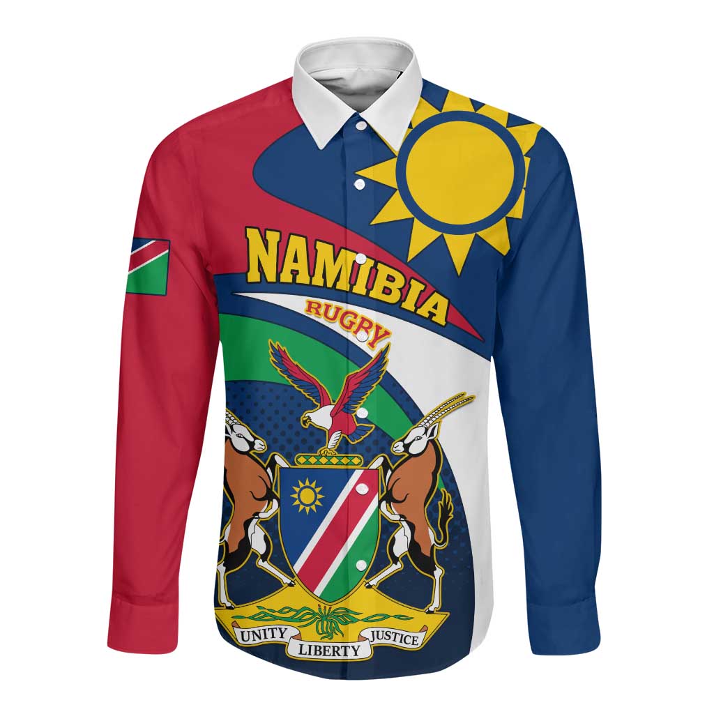 Namibia Rugby Long Sleeve Button Shirt - Welwitschias Go World Cup