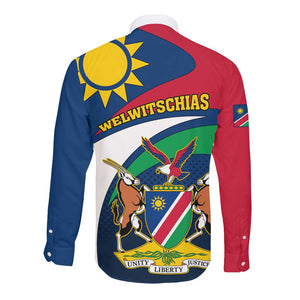 Namibia Rugby Long Sleeve Button Shirt - Welwitschias Go World Cup