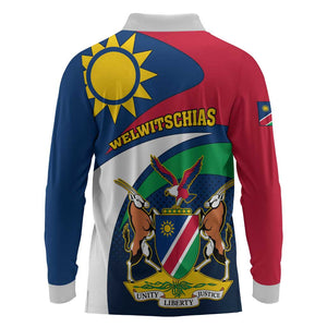 Namibia Rugby Long Sleeve Polo Shirt - Welwitschias Go World Cup