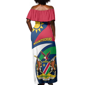 Namibia Rugby Off Shoulder Maxi Dress - Welwitschias Go World Cup