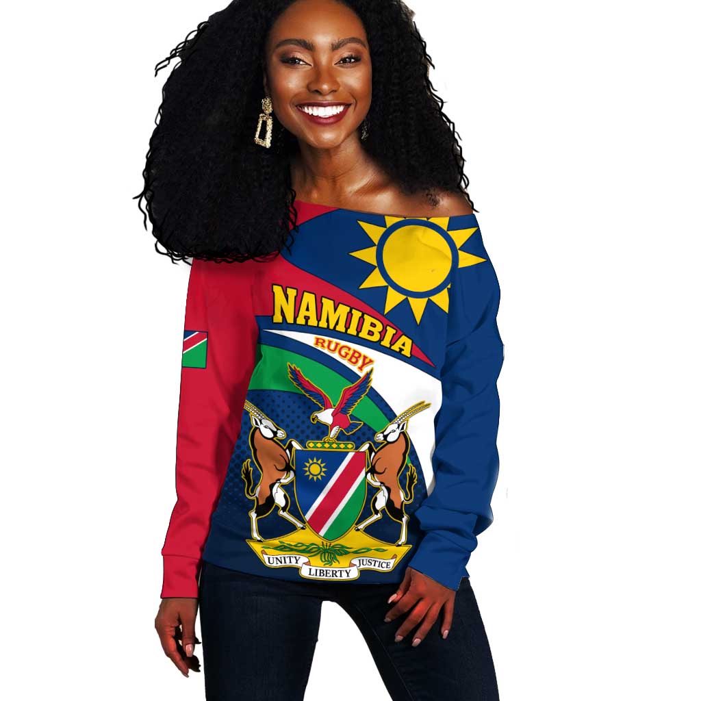 Namibia Rugby Off Shoulder Sweater - Welwitschias Go World Cup