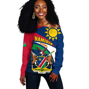 Namibia Rugby Off Shoulder Sweater - Welwitschias Go World Cup