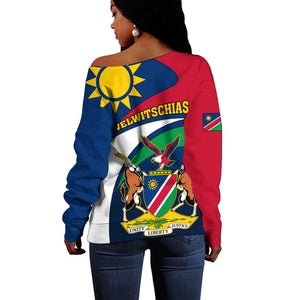 Namibia Rugby Off Shoulder Sweater - Welwitschias Go World Cup