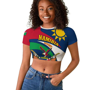 Namibia Rugby Raglan Cropped T shirt - Welwitschias Go World Cup