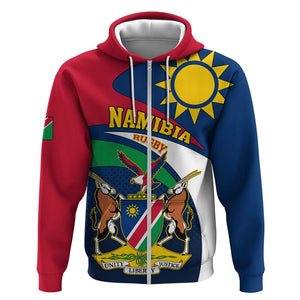 Namibia Rugby Zip Hoodie - Welwitschias Go World Cup