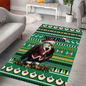 Nigeria Christmas Area Rug Eagle Santa - African Pattern