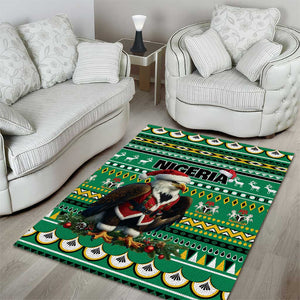 Nigeria Christmas Area Rug Eagle Santa - African Pattern