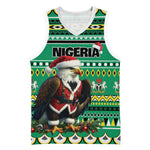 Nigeria Christmas Basketball Jersey Eagle Santa - African Pattern LT01