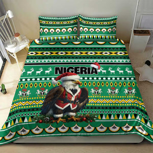 Nigeria Christmas Bedding Set Eagle Santa - African Pattern