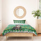 Nigeria Christmas Bedding Set Eagle Santa - African Pattern