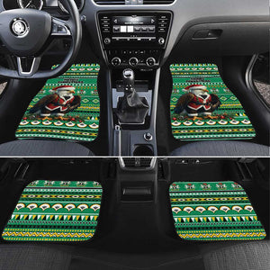 Nigeria Christmas Car Mats Eagle Santa - African Pattern