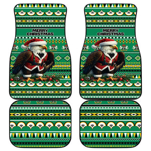 Nigeria Christmas Car Mats Eagle Santa - African Pattern