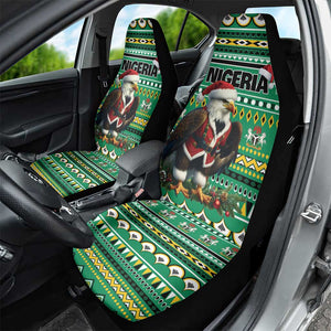 Nigeria Christmas Car Seat Cover Eagle Santa - African Pattern