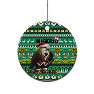 Nigeria Christmas Ceramic Ornament Eagle Santa African Pattern