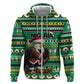 Nigeria Christmas Hoodie Eagle Santa - African Pattern