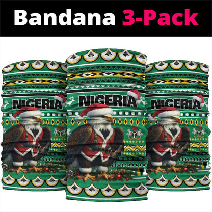 Nigeria Christmas Neck Gaiter Eagle Santa - African Pattern LT01