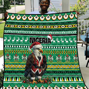 Nigeria Christmas Quilt Eagle Santa - African Pattern