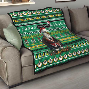 Nigeria Christmas Quilt Eagle Santa - African Pattern