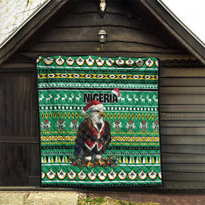 Nigeria Christmas Quilt Eagle Santa - African Pattern