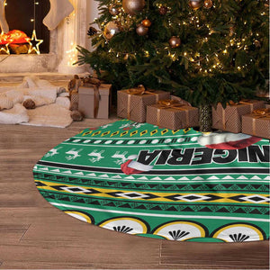 Nigeria Christmas Tree Skirt Eagle Santa African Pattern