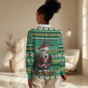 Nigeria Christmas Women Casual Shirt Eagle Santa - African Pattern LT01