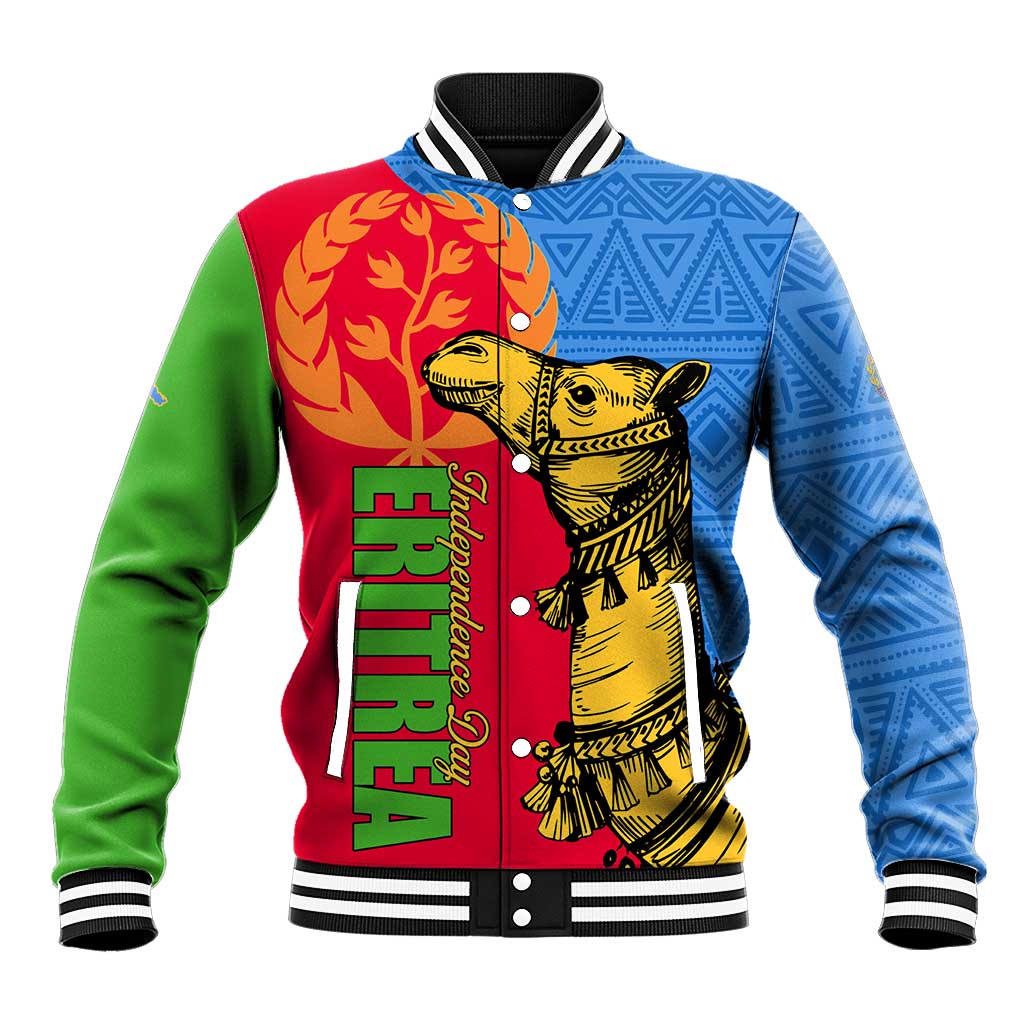 Eritrea Independence Day 2024 Baseball Jacket Eritrean Camel African Pattern LT01