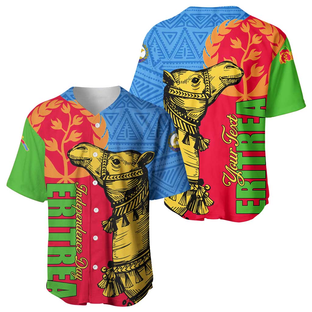 Eritrea Independence Day 2024 Baseball Jersey Eritrean Camel African Pattern