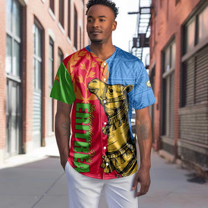 Eritrea Independence Day 2024 Baseball Jersey Eritrean Camel African Pattern