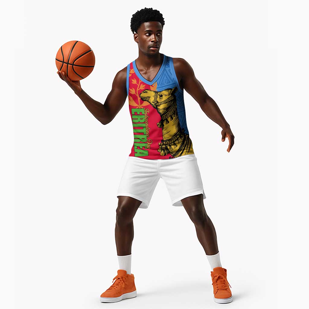 Eritrea Independence Day 2024 Basketball Jersey Eritrean Camel African Pattern LT01