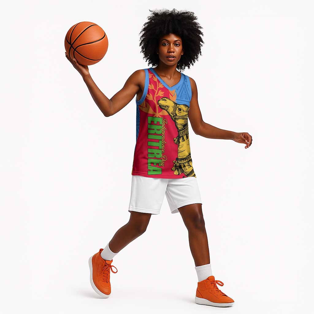 Eritrea Independence Day 2024 Basketball Jersey Eritrean Camel African Pattern LT01