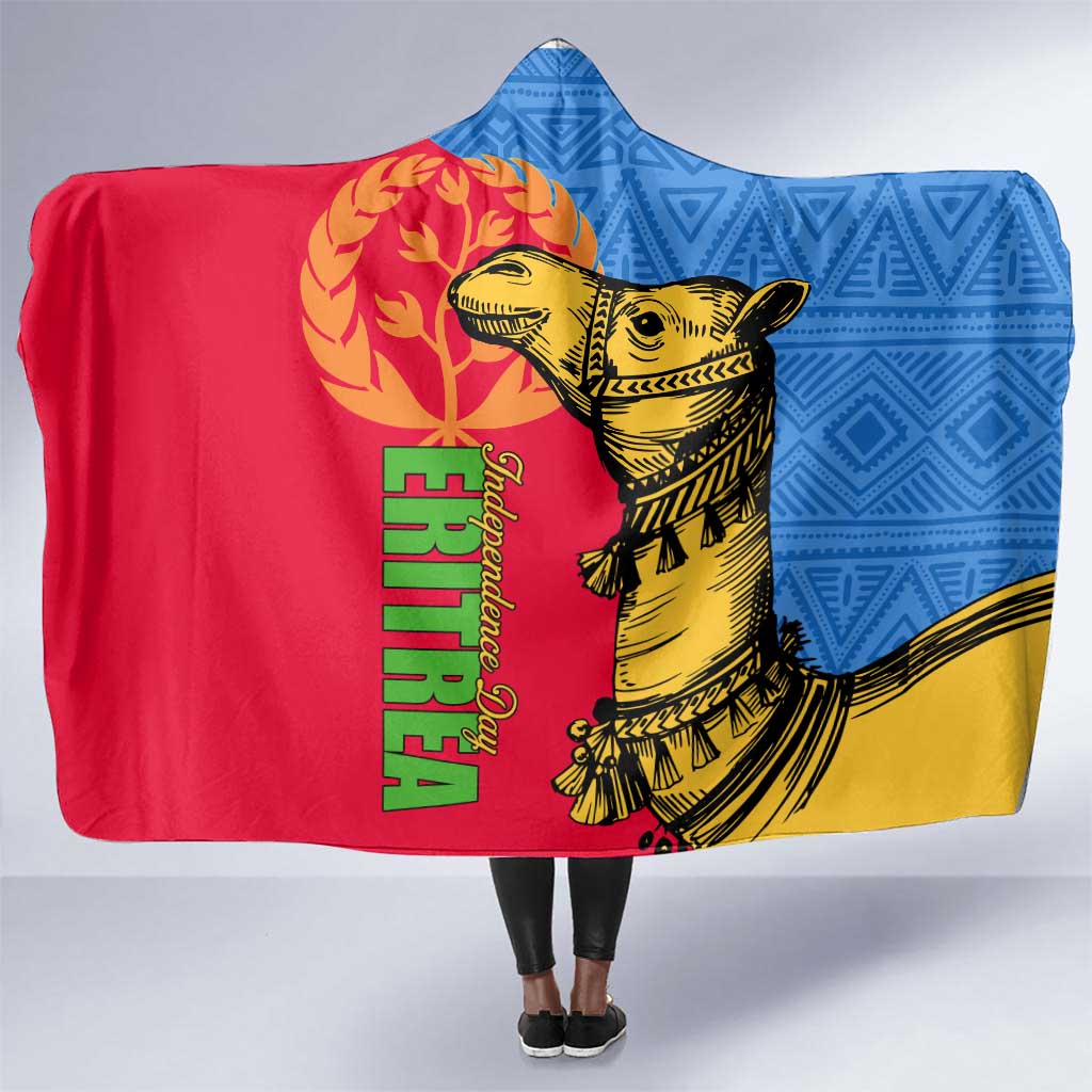 Eritrea Independence Day 2024 Hooded Blanket Eritrean Camel African Pattern