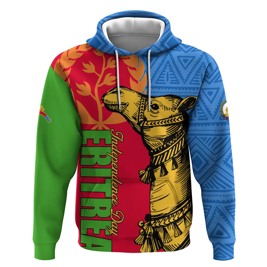 Eritrea Independence Day 2024 Hoodie Eritrean Camel African Pattern