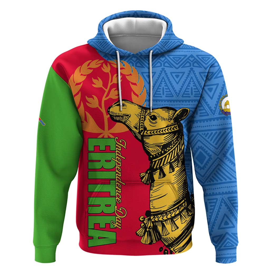 Eritrea Independence Day 2024 Hoodie Eritrean Camel African Pattern