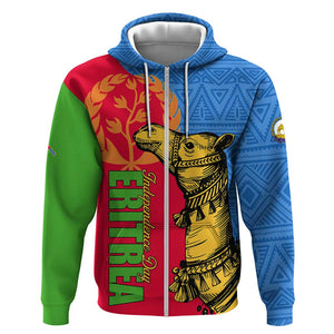 Eritrea Independence Day 2024 Hoodie Eritrean Camel African Pattern