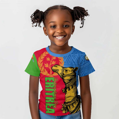Eritrea Independence Day 2024 Kid T shirt Eritrean Camel African Pattern