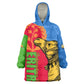 Eritrea Independence Day 2024 KId Wearable Blanket Hoodie Eritrean Camel African Pattern