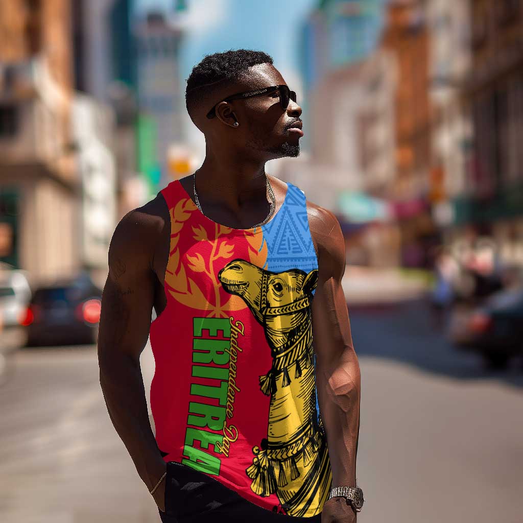 Eritrea Independence Day 2024 Men Tank Top Eritrean Camel African Pattern