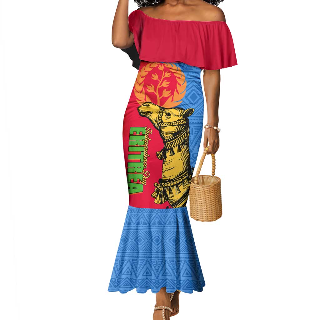 Eritrea Independence Day 2024 Mermaid Dress Eritrean Camel African Pattern