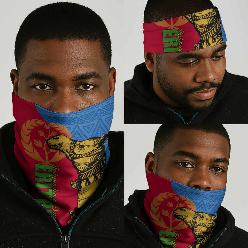 Eritrea Independence Day 2024 Neck Gaiter Eritrean Camel African Pattern LT01